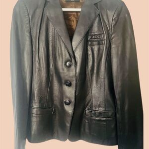 Hugo Boss Women's Brown Leather blazer